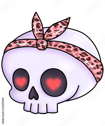 Chic Skeleton Bandana Chibi Valentine