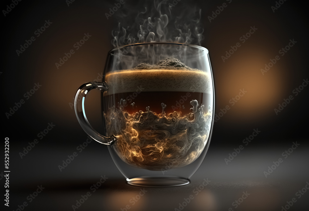 Generative AI.   Cafe Coffee Art No.86