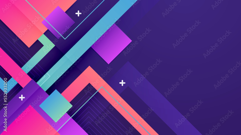 Abstract colourful design on dark purple background Abstract colourful design on dark purple background