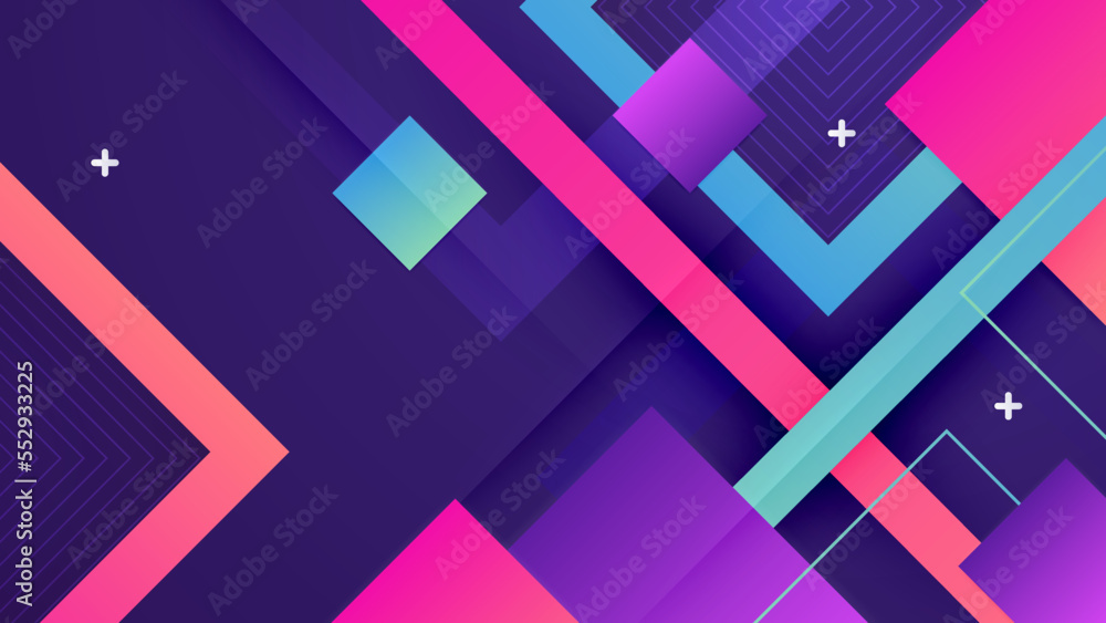 Abstract colourful design on dark purple background Abstract colourful design on dark purple background