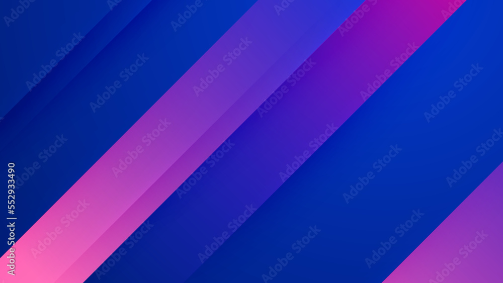 Abstract purple viva magenta design on blue background