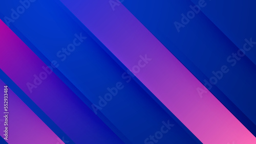 Abstract purple viva magenta design on blue background