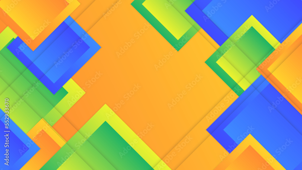 Obraz premium Abstract colourful background with squares