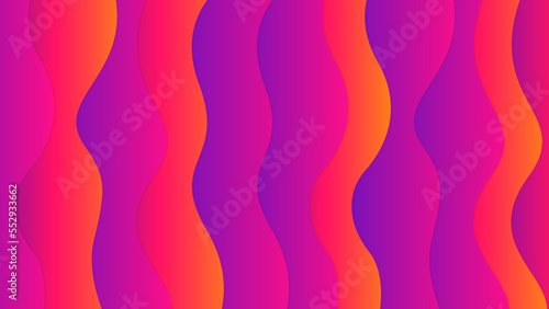 Abstract colourful pink purple orange and viva magenta gradient wave background