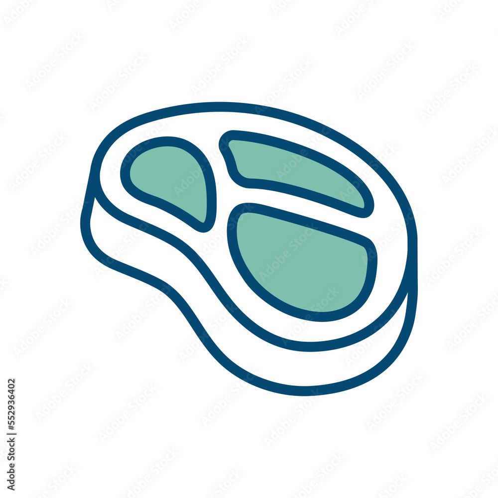 meat icon vector design template in white background meat icon vector design template in white background