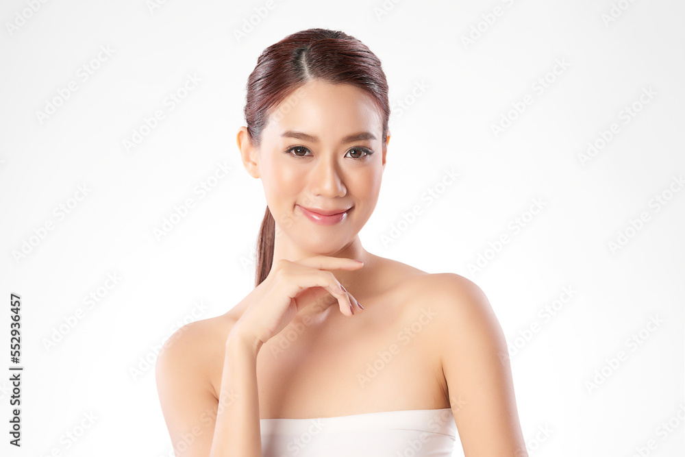 Beautiful young asian woman with clean fresh skin on white background, Face care, Facial treatment, Cosmetology, beauty and spa, Asian women portrait. Beautiful young asian woman with clean fresh skin on white background, Face care, Facial treatment, Cosmetology, beauty and spa, Asian women portrait.