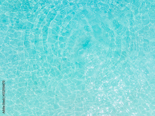 Fototapeta Naklejka Na Ścianę i Meble -  Aerial view of the Overhead view of crystal clear water on beach background