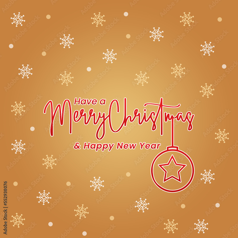 Naklejka premium christmas greeting card ready to be posted 