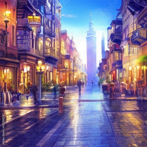 Traditional Cityscape That Inspires Wanderlust k realistic highly detailed