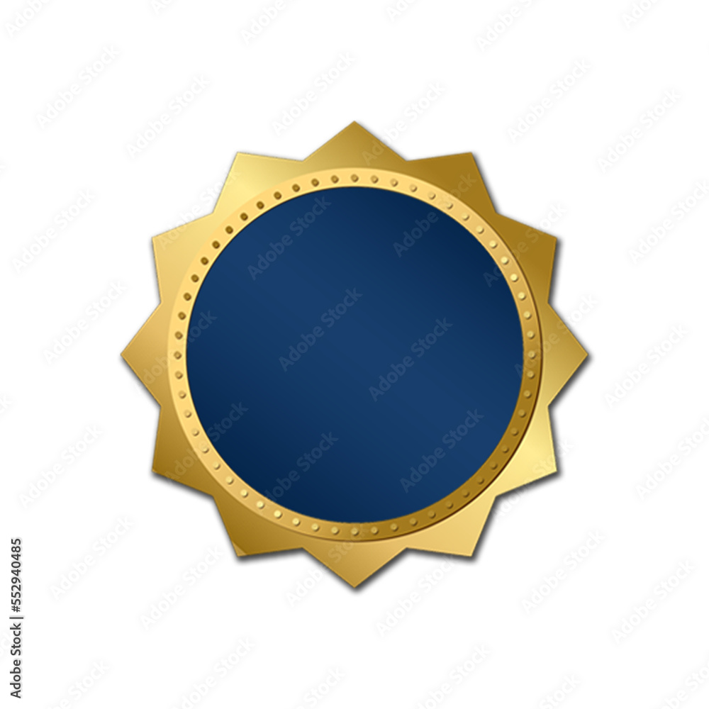 blue golden shield isolated luxury gold medal icon blue golden shield isolated luxury gold medal icon