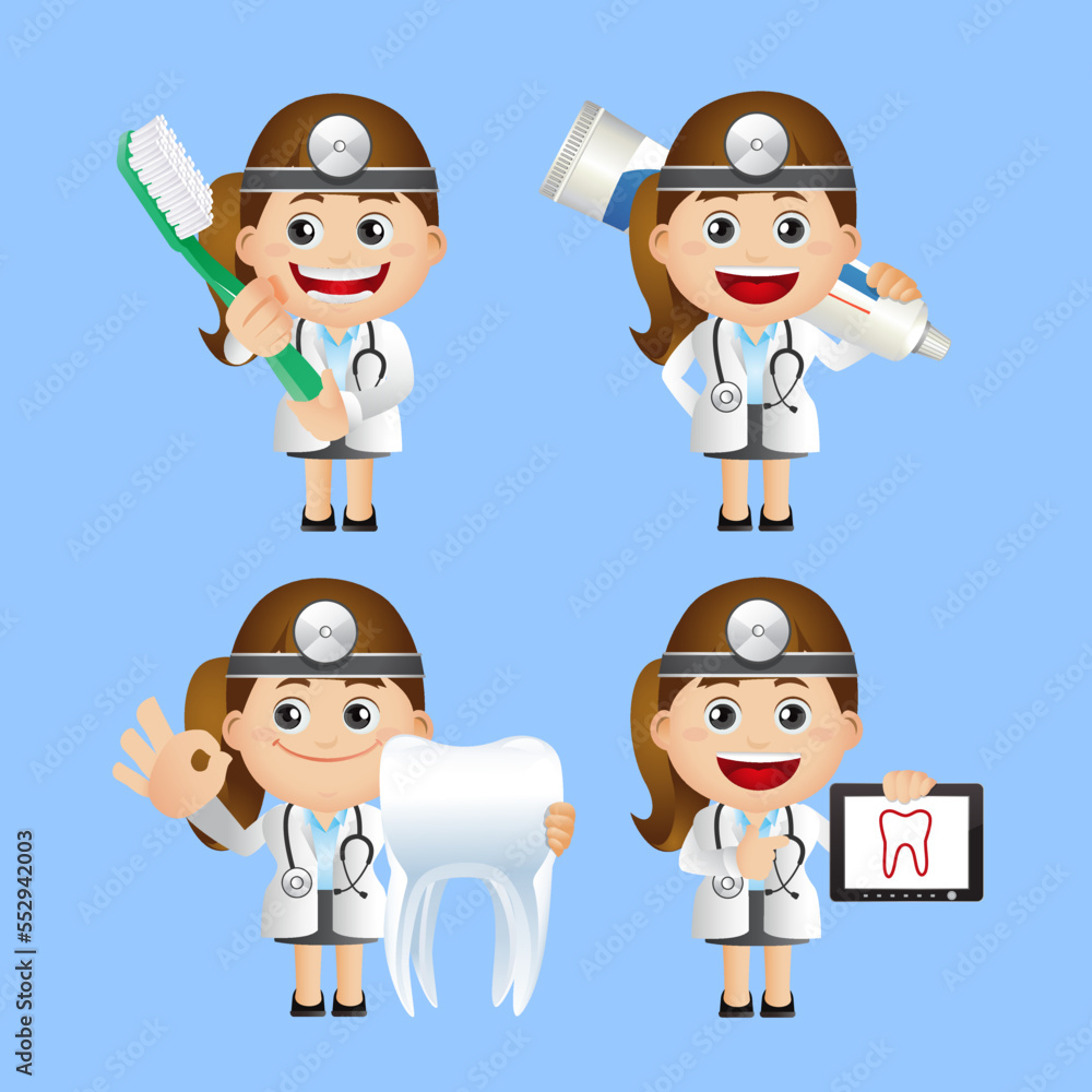 People Set - Profession - Dentist People Set - Profession - Dentist
