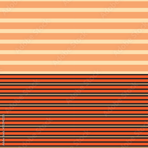 Orange Horizontal Stripes seamless pattern background
