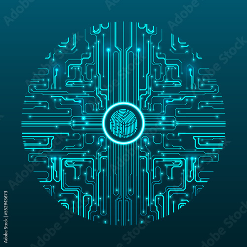 Cyber security by dint of fingerprint scanning