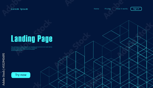 Landing page for a website about scientific life