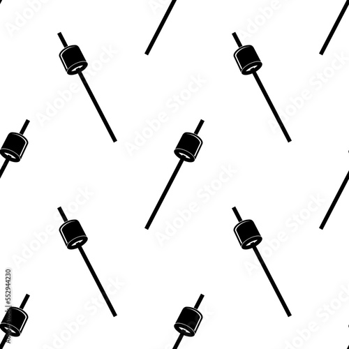 Marshmallow Icon Seamless Pattern, Confectionery Icon