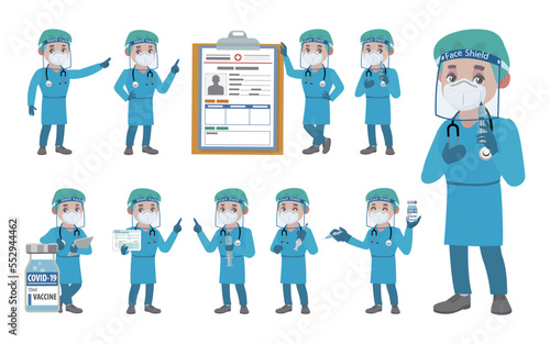 Doctor wearing protective suite to fight coronavirus

