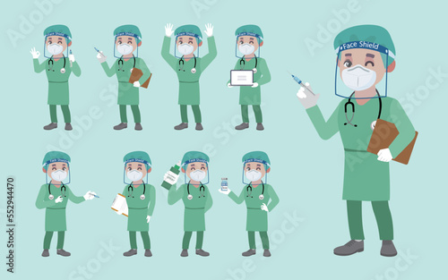 Doctor wearing protective suite to fight coronavirus
