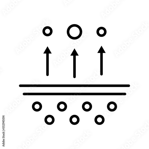 Skin regeneration line icon. Wound healing, skin strengthening, vitamins for the epidermis, disinfection. Skin care concept. Vector line icon on white background
