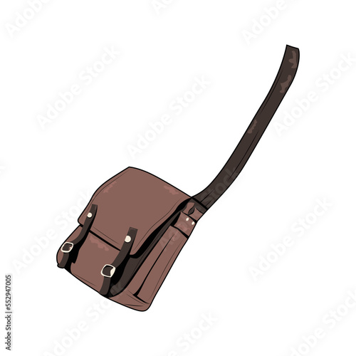 Side bag illustration for collage