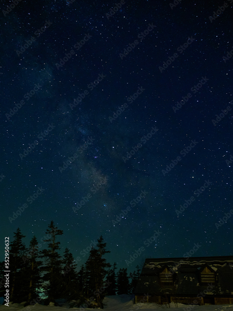 many stars and milky way in nature park many stars and milky way in nature park