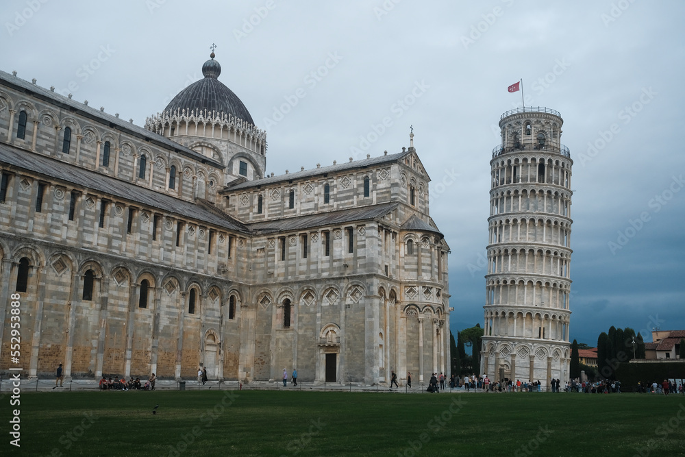 The leaning tower of Pisa and Piazza Del Duomo