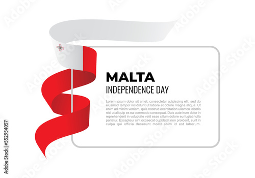 Malta independence day background celebrated on September 21.