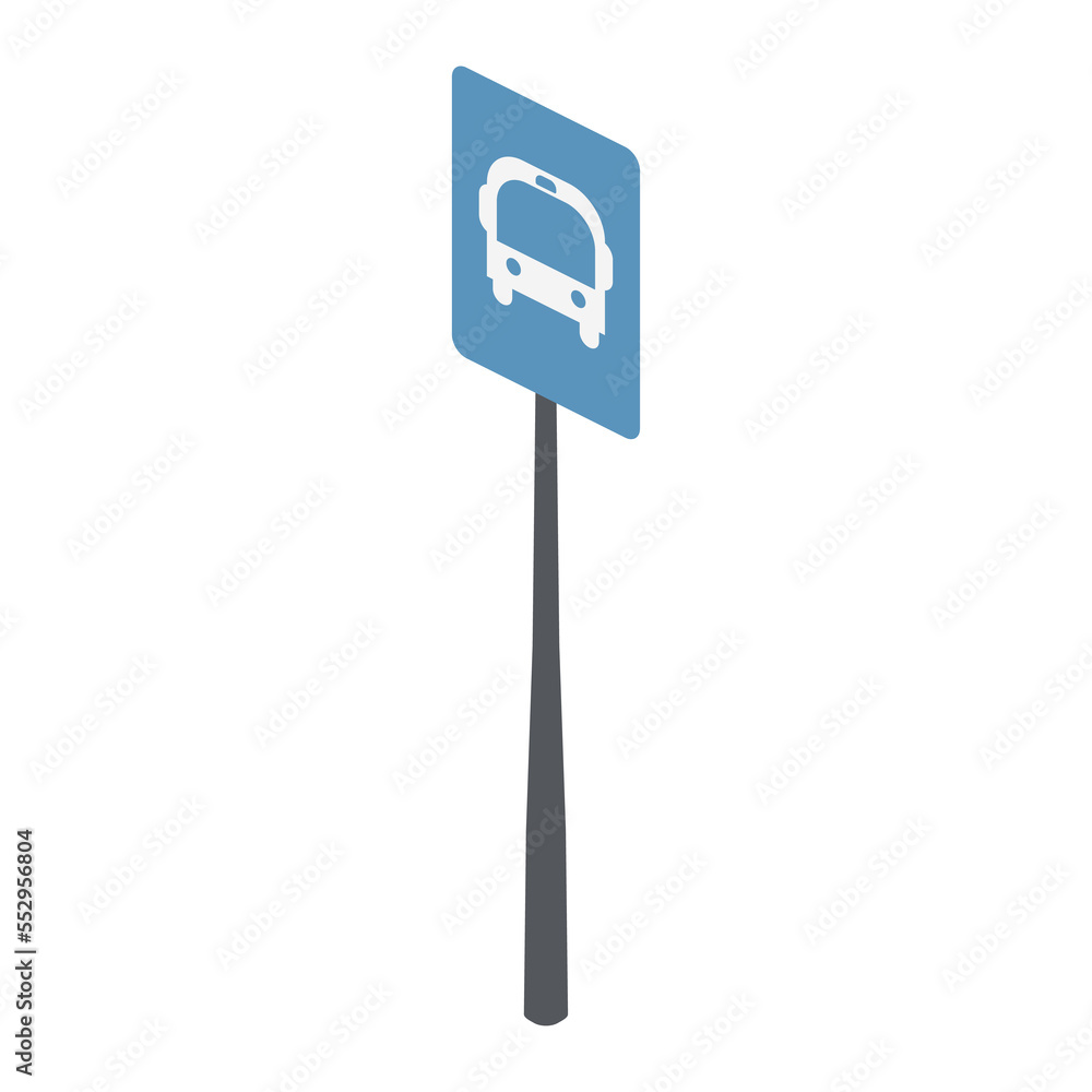 isometric bus stop traffic sign 3d universal scenary collection set isometric bus stop traffic sign 3d universal scenary collection set