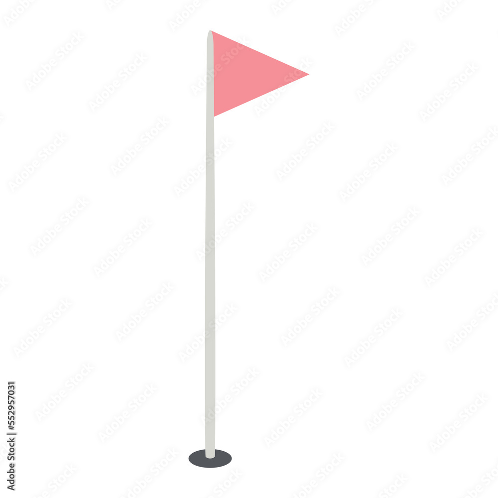 isometric golf hole marking flagpoles 3d universal scenary collection set isometric golf hole marking flagpoles 3d universal scenary collection set