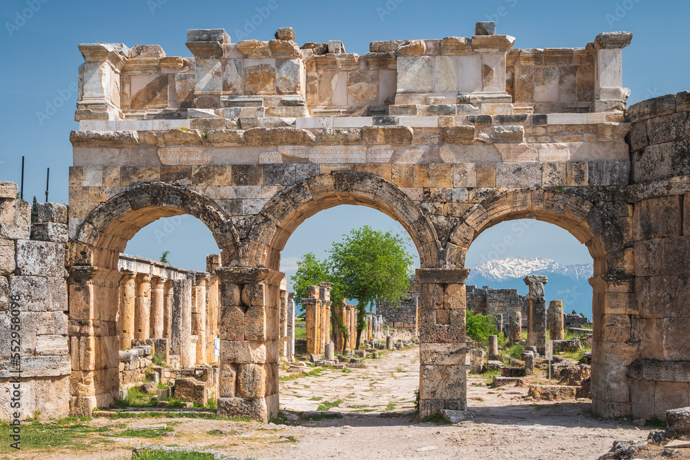 In the ruins of ancient Hierapolis