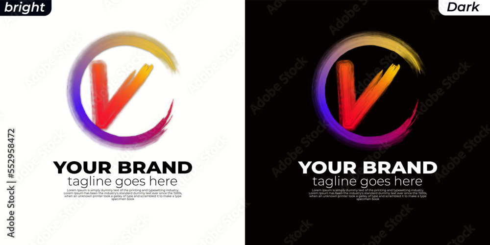 logo Brush initial V, CV, VC, OV, VO, circle V,Round spiral. Wavy cycle. Circular pattern. Black frame on white background. Rotate ring. Circe line. colors orange, yelow, blue, pink logo Brush initial V, CV, VC, OV, VO, circle V,Round spiral. Wavy cycle. Circular pattern. Black frame on white background. Rotate ring. Circe line. colors orange, yelow, blue, pink