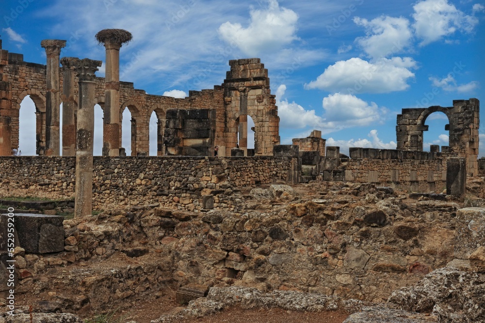 Volubilis, sito archeologico romano in Marocco Volubilis, sito archeologico romano in Marocco