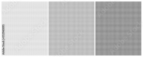 Set of tinys black dotted backgrounds. Polka dot vector pattern. Vector 10 Eps.