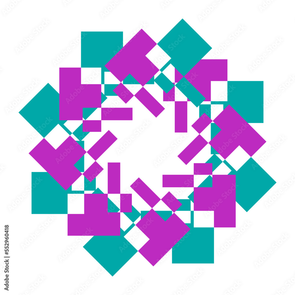 Fototapeta premium An abstract transparent star shape design.