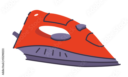 Electrical Iron in doodle style isolated on a white background.