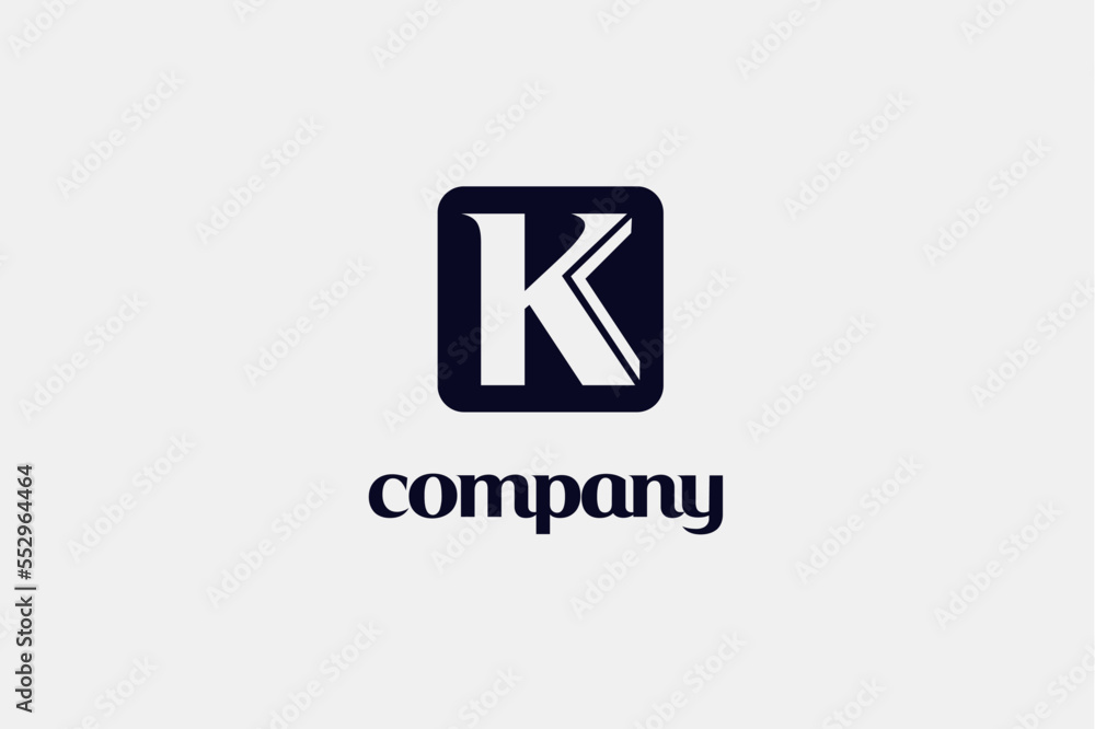 letter K icon business logo design template letter K icon business logo design template