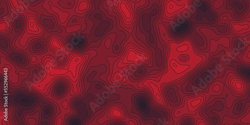 Wallpaper Mural 3d Vector Background of the topographic map.Geographic line mountain relief.Topographic contour map background with space for copy.abstract vector illustration with geographic grid. Torontodigital.ca
