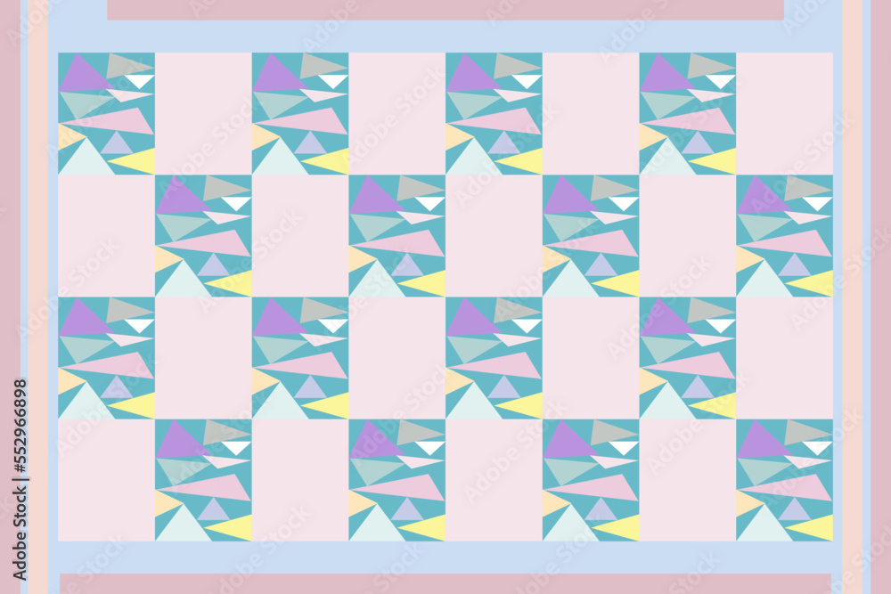 Triangle and square shaped form a pattern to be classic stripe Triangle and square shaped form a pattern to be classic stripe