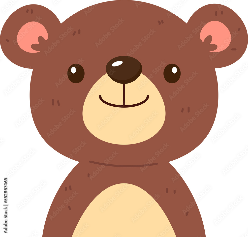 Fototapeta premium Cute Bear Cartoon Illustration for kids