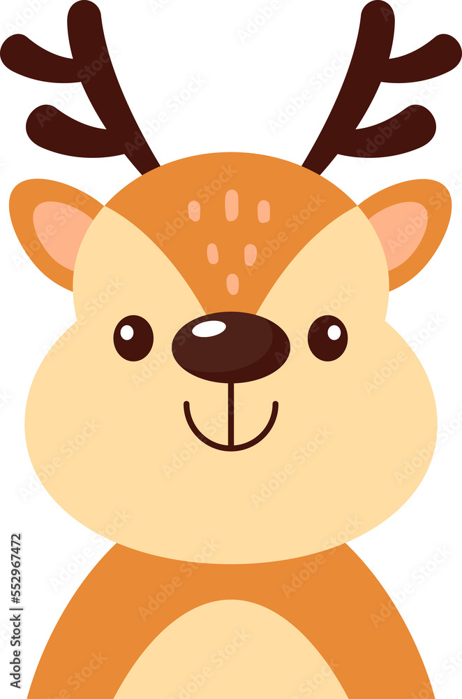 Fototapeta premium Cute Deer Cartoon Illustration for kids