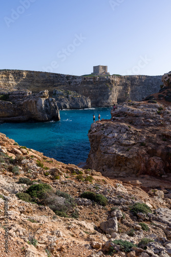 rocky coast of the sea