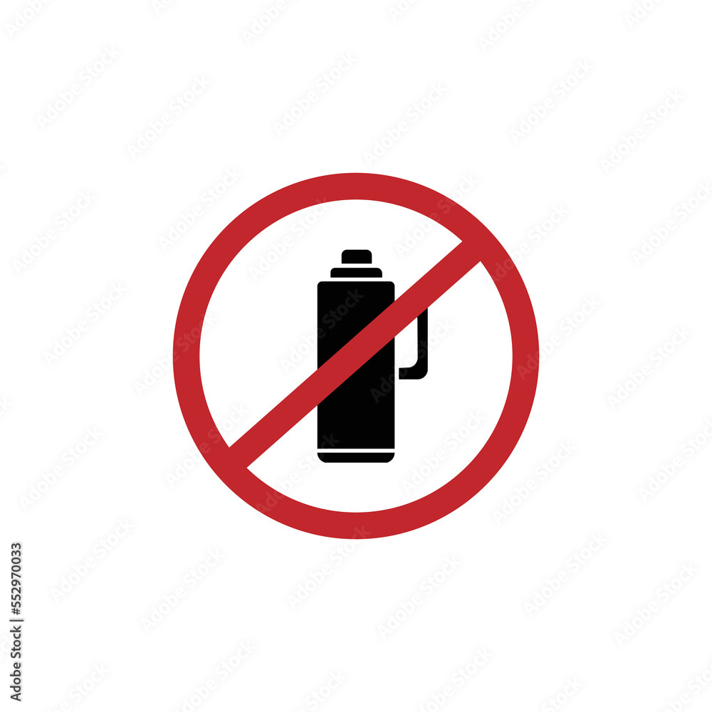 stop Thermos Bottle Icon, Vacuum Flask Icon Vector Illustration Eps10 stop Thermos Bottle Icon, Vacuum Flask Icon Vector Illustration Eps10