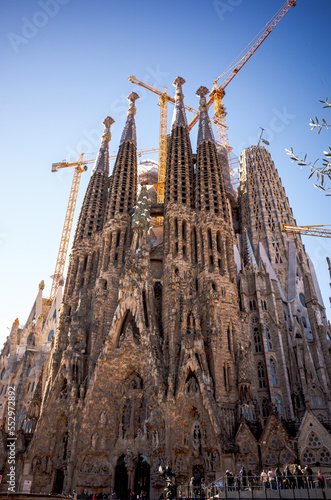View of La sagrada Familia Barcelona Spain