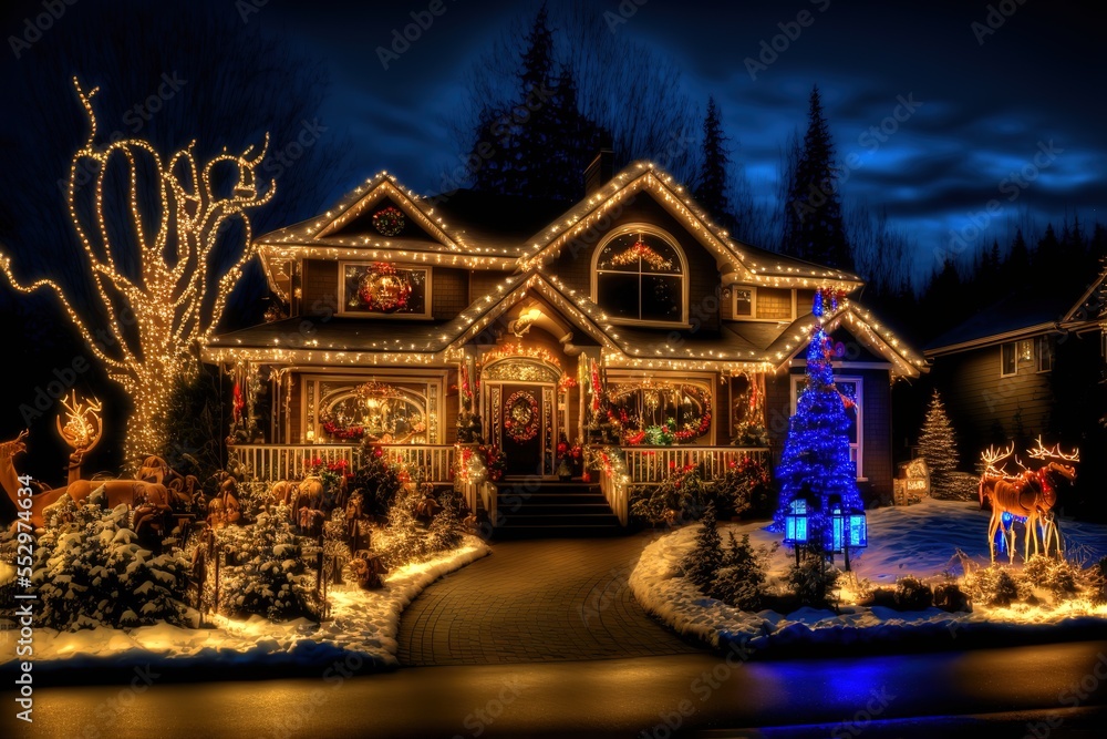 Best Christmas lights decoration house and light display in Metro Vancouver.