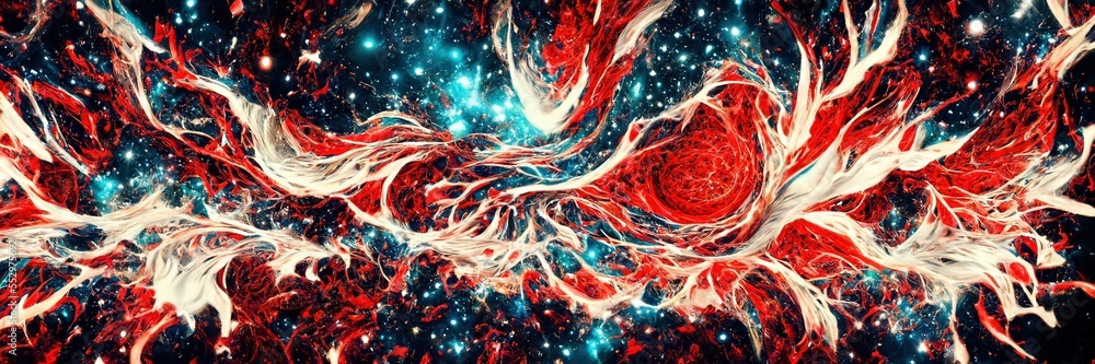 Colorful Universe. Chaos. Fantasy. Sc-fi. Pattern. Generative AI
Colorful Universe. Chaos. Fantasy. Sc-fi. Pattern. Generative AI