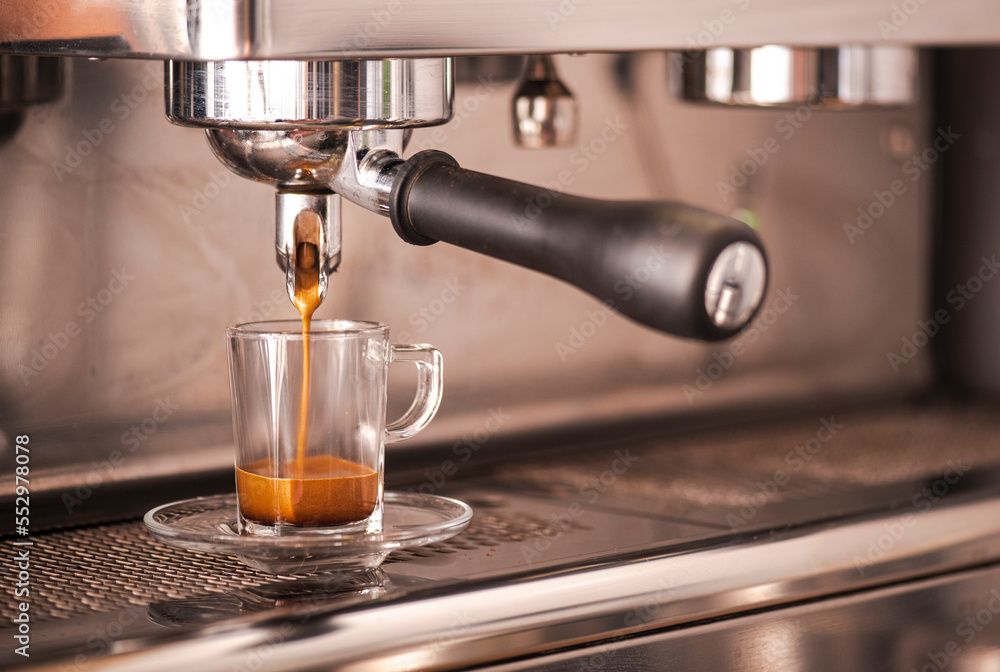 Espresso Shot from Espresso Machine Espresso Shot from Espresso Machine