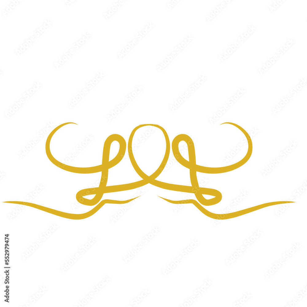 Gold Decorative Page Divider Gold Decorative Page Divider