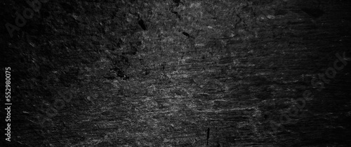Abstract design with textured black stone wall background, Rough Black wall slate texture rough background, dark concrete floor or old grunge background.