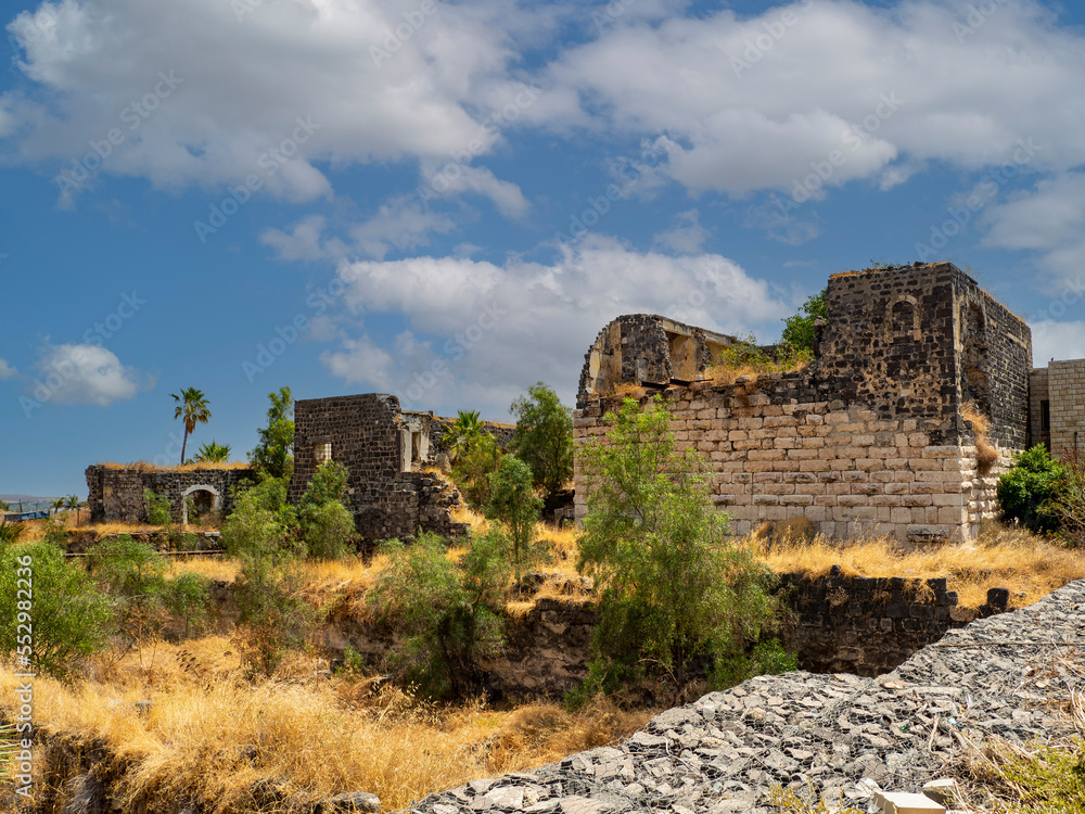 Ancient ruins in the city of Beit Shean. Israel