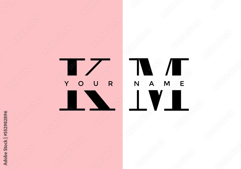 letter K, logo M, suitable for the company's initial symbol. letter K, logo M, suitable for the company's initial symbol.