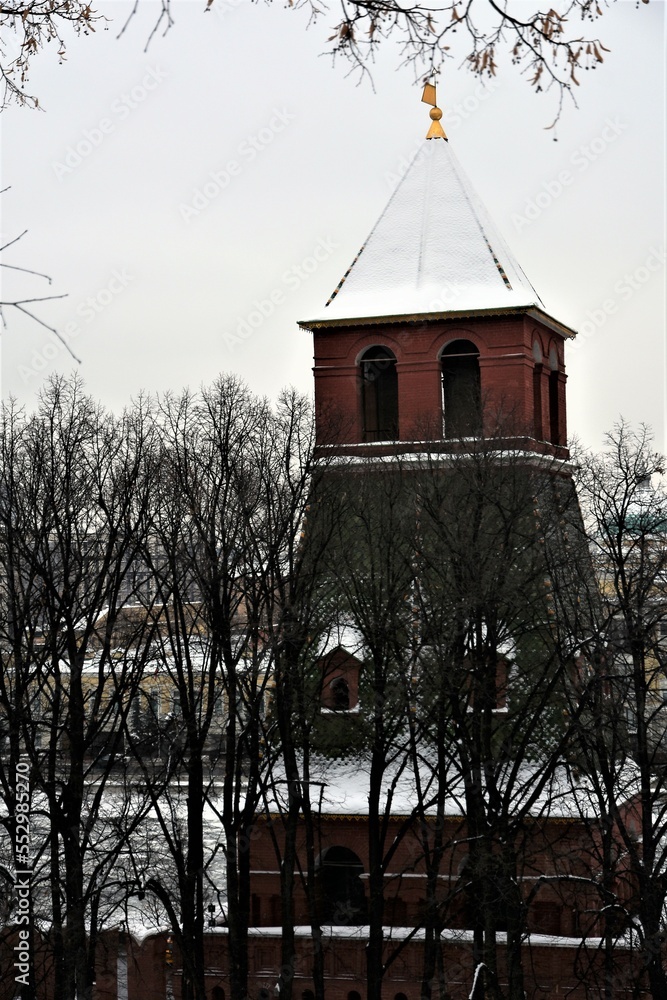 Moscow Kremlin architecture. Color photo.